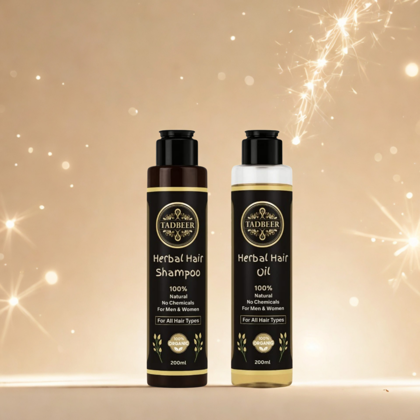 Pack of 2-Herbal Hair Oil + Herbal Shampoo (200 ml) 40% Off